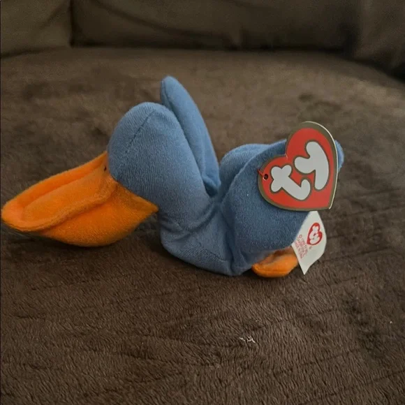 Ty Plush Toy Trio - Blue, Gray, Cream - Picture 4 of 4